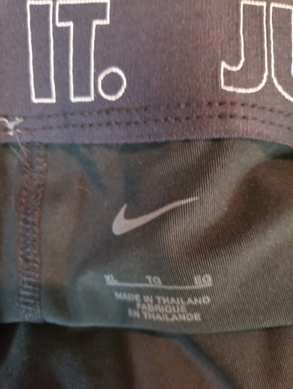 Nike Women's Dark Gray Layered Running Shorts - Picture 3 of 3